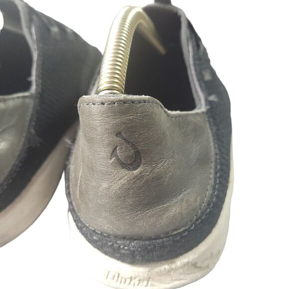 Olukai Alapa Li Black Mesh Stretch Laced Slip-On Athletic Sneakers 9.5 main image 6